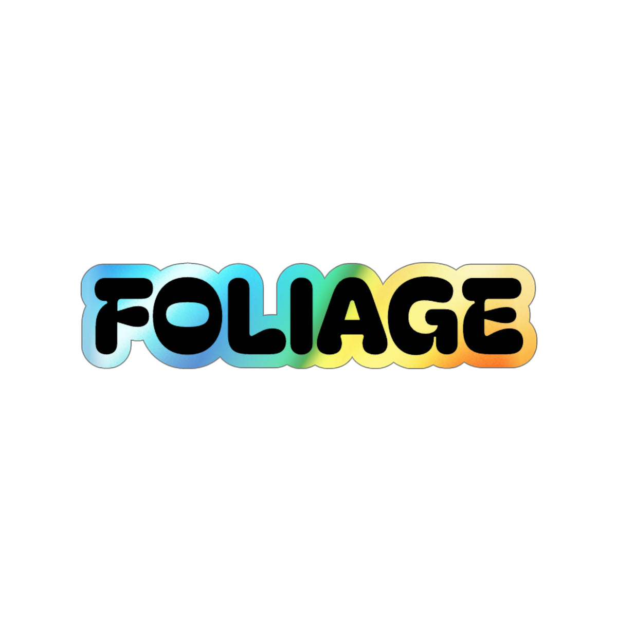 Holographic Die-cut Foliage Stickers