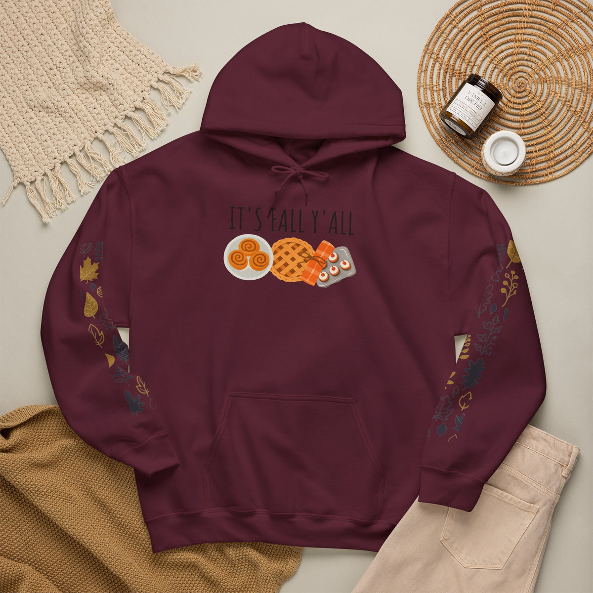 It’s Fall Y’all Autumn Treats  Hooded Sweatshirt