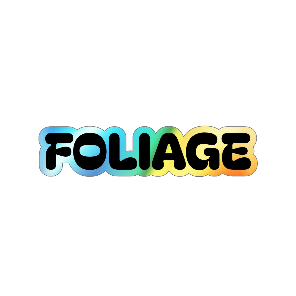 Holographic Die-cut Foliage Stickers