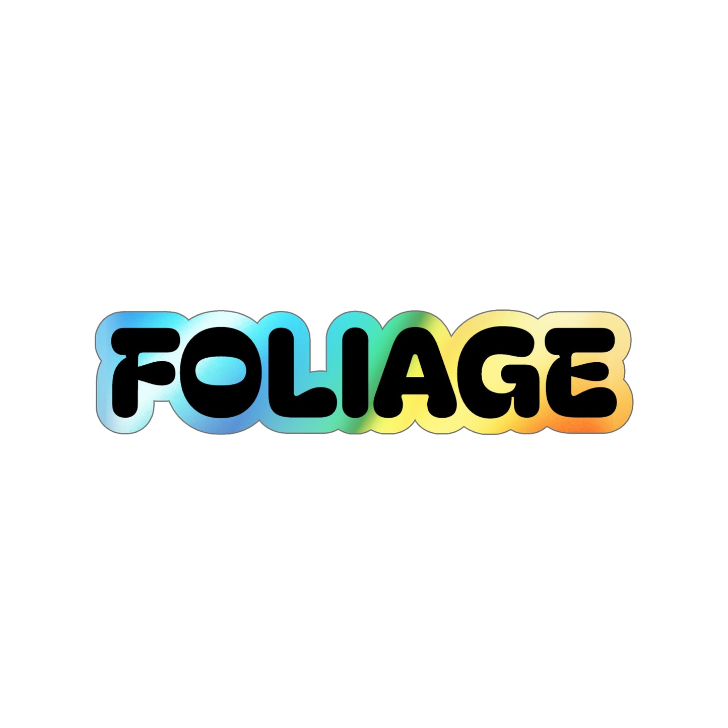 Holographic Die-cut Foliage Stickers