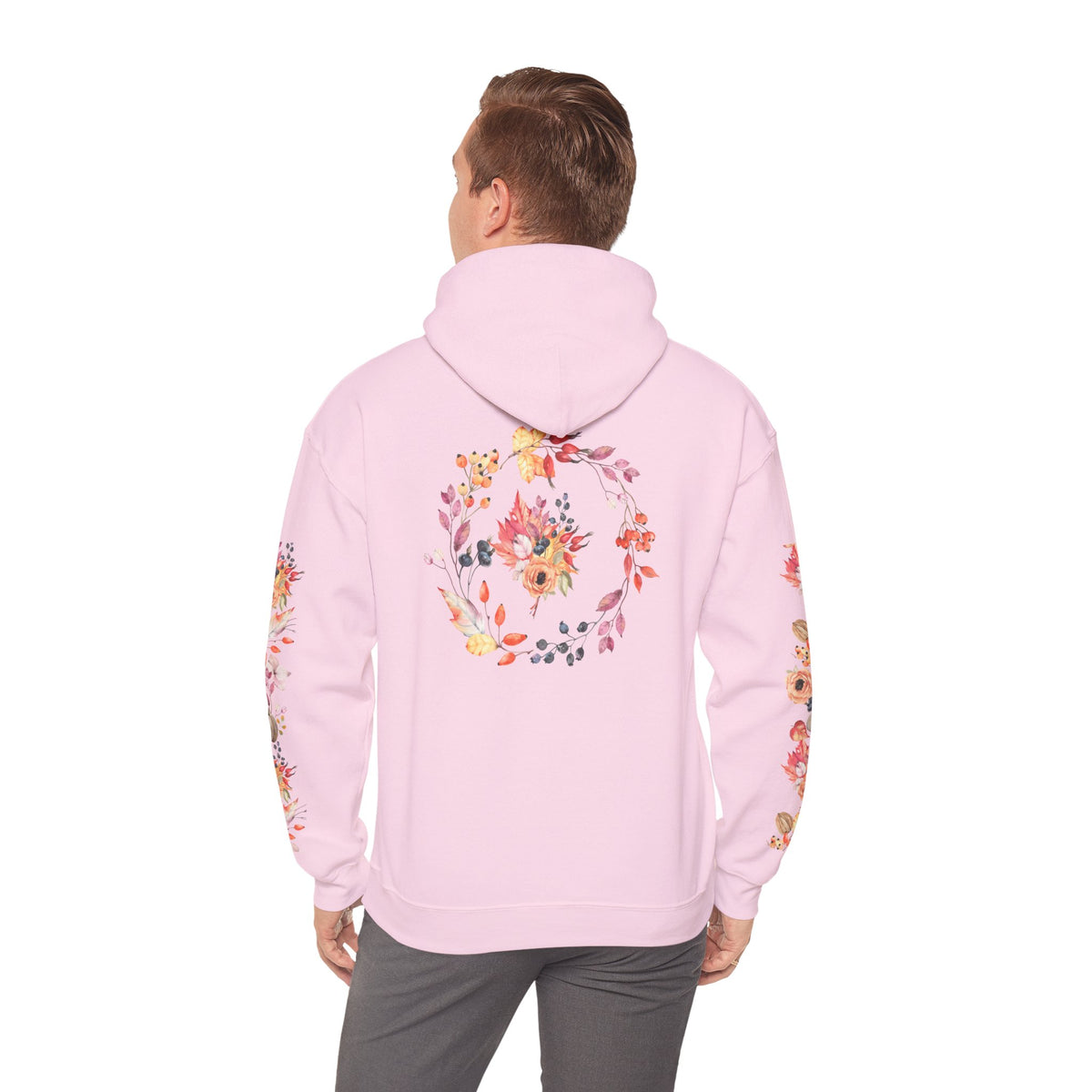 Fall Floral Unisex Hooded Sweatshirt